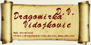Dragomirka Vidojković vizit kartica